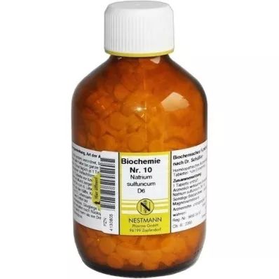 BIOCHEMIE 10 Natrium sulfuricum D 6 tablečių, 1000 vnt