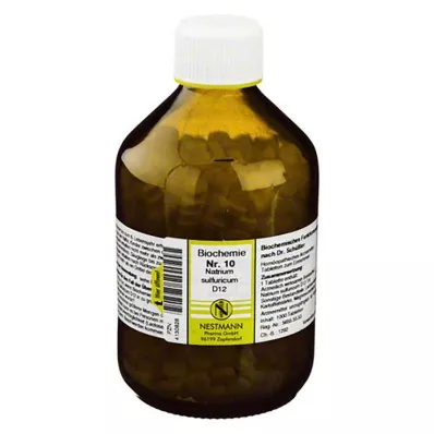 BIOCHEMIE 10 Natrium sulfuricum D 12 tablečių, 1000 vnt