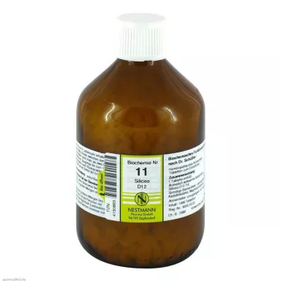 BIOCHEMIE 11 Silicea D 12 tablečių, 1000 kapsulių