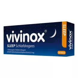 VIVINOX Miego dengtos tabletės, 20 vnt