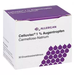 CELLUVISC 1% akių lašai, 30X0,4 ml