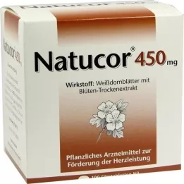 NATUCOR 450 mg plėvele dengtos tabletės, 100 vnt