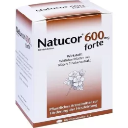 NATUCOR 600 mg forte plėvele dengtos tabletės, 100 vnt
