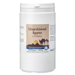 SCHWARZKÜMMEL ÄGYPTEN+E kapsulės, 1000 kapsulių