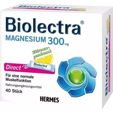 BIOLECTRA Magnis 300 mg Direct Lemon Sticks, 40 vnt