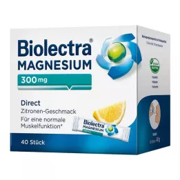 BIOLECTRA Magnis 300 mg Direct Lemon Sticks, 40 vnt