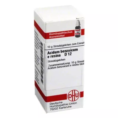 ACIDUM BENZOICUM E Resina D 12 rutuliukų, 10 g