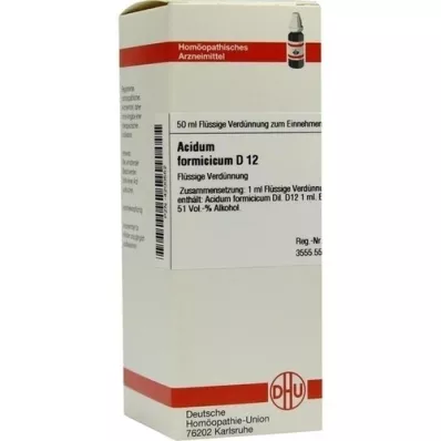 ACIDUM FORMICICUM D 12 skiedinys, 50 ml