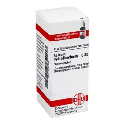 ACIDUM HYDROFLUORICUM C 30 rutuliukų, 10 g