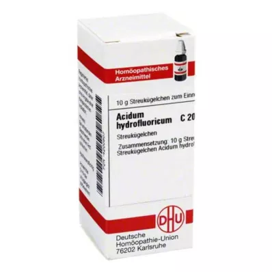 ACIDUM HYDROFLUORICUM C 200 rutuliukų, 10 g ACIDUM HYDROFLUORICUM C 200 rutuliukų, 10 g