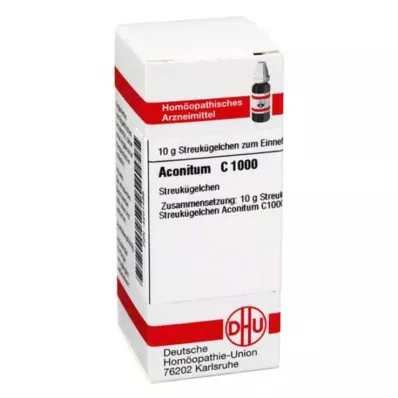 DHU Aconitum C 1000 rutuliukai, 10 g DHU Aconitum C 1000 rutuliukai, 10 g