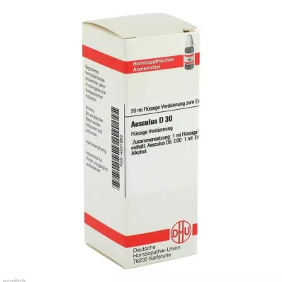 AESCULUS D 30 skiedinys, 20 ml