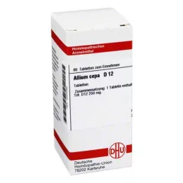 ALLIUM CEPA D 12 tablečių, 80 kapsulių