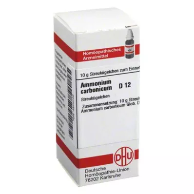 AMMONIUM CARBONICUM D 12 rutuliukų, 10 g