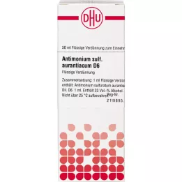 ANTIMONIUM SULFURATUM aurantiacum D 6 skiedinys, 50 ml