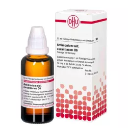 ANTIMONIUM SULFURATUM aurantiacum D 6 skiedinys, 50 ml