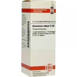 ARSENICUM ALBUM D 20 skiedinys, 20 ml