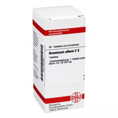 ARSENICUM ALBUM C 6 tabletės, 80 kapsulių