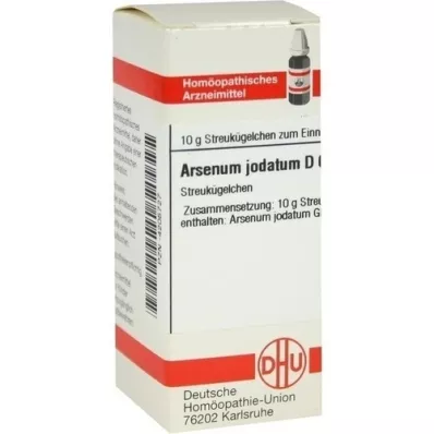 ARSENUM JODATUM D 6 rutuliukai, 10 g