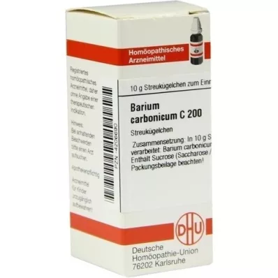 BARIUM CARBONICUM C 200 rutuliukų, 10 g