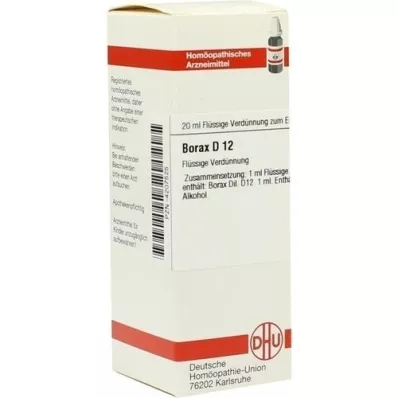 BORAX D 12 skiedinys, 20 ml