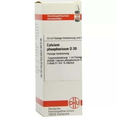 CALCIUM PHOSPHORICUM D 30 skiedinys, 20 ml
