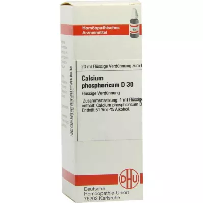 DHU Calcium phosphoricum D 30 skiedimas, 20 ml