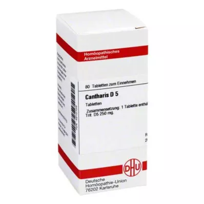 DHU Cantharis D 5 tabletės, 80 vnt DHU Cantharis D 5 tabletės, 80 vnt