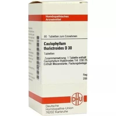 CAULOPHYLLUM THALICTROIDES D 30 tablečių, 80 kapsulių