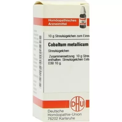 COBALTUM METALLICUM D 30 rutuliukų, 10 g