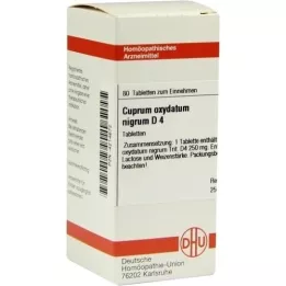 CUPRUM OXYDATUM nigrum D 4 tabletės, 80 vnt