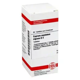 CUPRUM OXYDATUM nigrum D 4 tabletės, 80 vnt