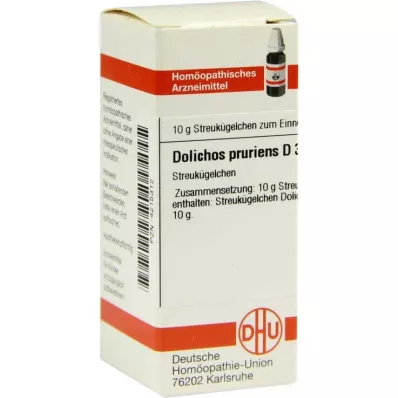 DOLICHOS PRURIENS D 3 rutuliukai, 10 g DOLICHOS PRURIENS D 3 rutuliukai, 10 g