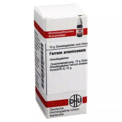 FERRUM ARSENICOSUM D 12 rutuliukų, 10 g