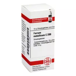 FERRUM METALLICUM C 200 rutuliukų, 10 g