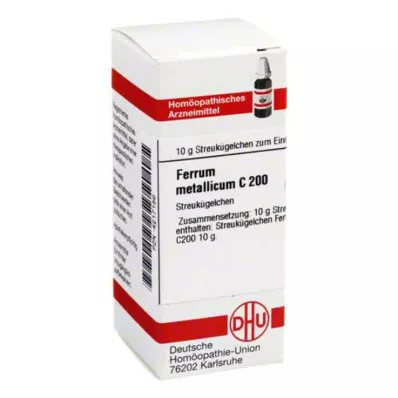 DHU Ferrum metallicum C 200 rutuliukai, 10 g DHU Ferrum metallicum C 200 rutuliukai, 10 g