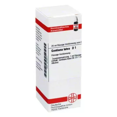 GENTIANA LUTEA D 1 skiedinys, 20 ml GENTIANA LUTEA D 1 skiedinys, 20 ml