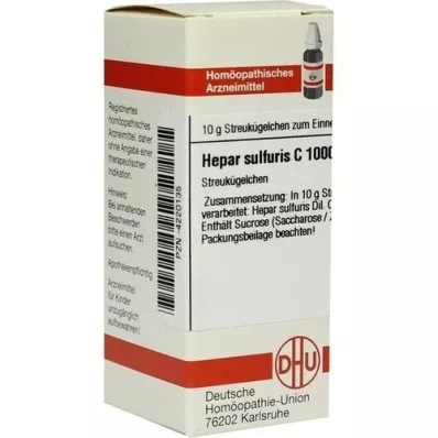 HEPAR SULFURIS C 1000 rutuliukų, 10 g