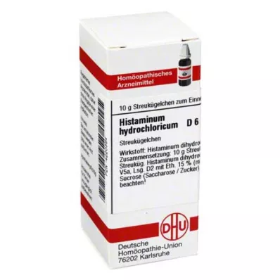 HISTAMINUM hydrochloricum D 6 rutuliukų, 10 g HISTAMINUM hydrochloricum D 6 rutuliukų, 10 g