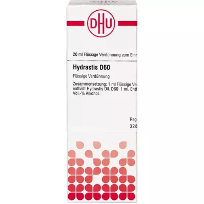 HYDRASTIS D 60 skiedinys, 20 ml