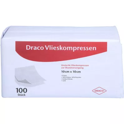 VLIESKOMPRESSEN nesterilūs 10x10 cm 8x, 100 vnt