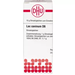 LAC CANINUM D 6 rutuliukai, 10 g