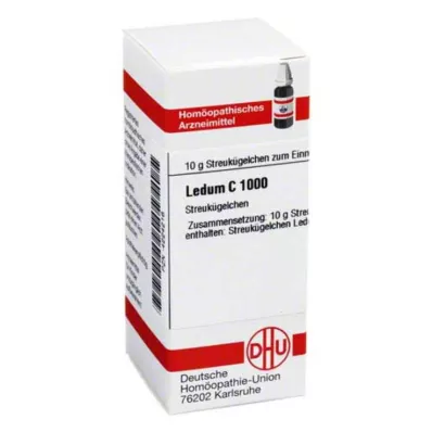 DHU Ledum C 1000 rutuliukai, 10 g