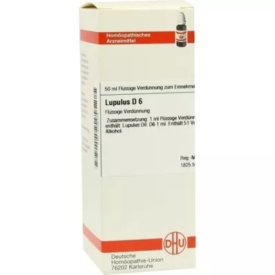 LUPULUS D 6 skiedinys, 50 ml