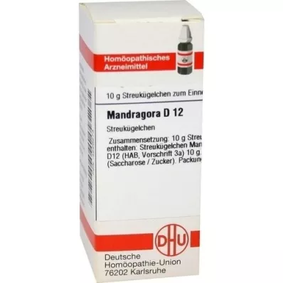 MANDRAGORA D 12 rutuliukų, 10 g