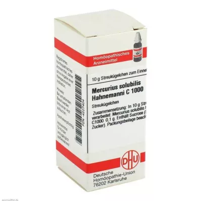 MERCURIUS SOLUBILIS Hahnemanni C 1000 rutuliukų, 10 g