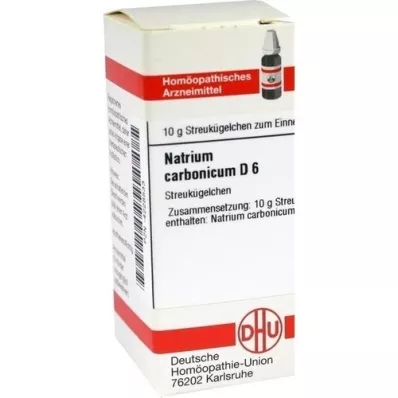 NATRIUM CARBONICUM D 6 rutuliukai, 10 g
