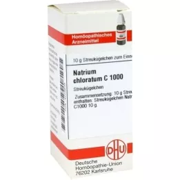 NATRIUM CHLORATUM C 1000 rutuliukų, 10 g