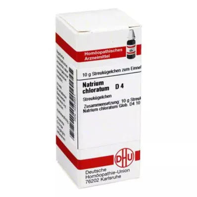 NATRIUM CHLORATUM D 4 rutuliukai, 10 g