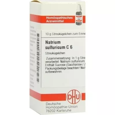 NATRIUM SULFURICUM C 6 rutuliukai, 10 g